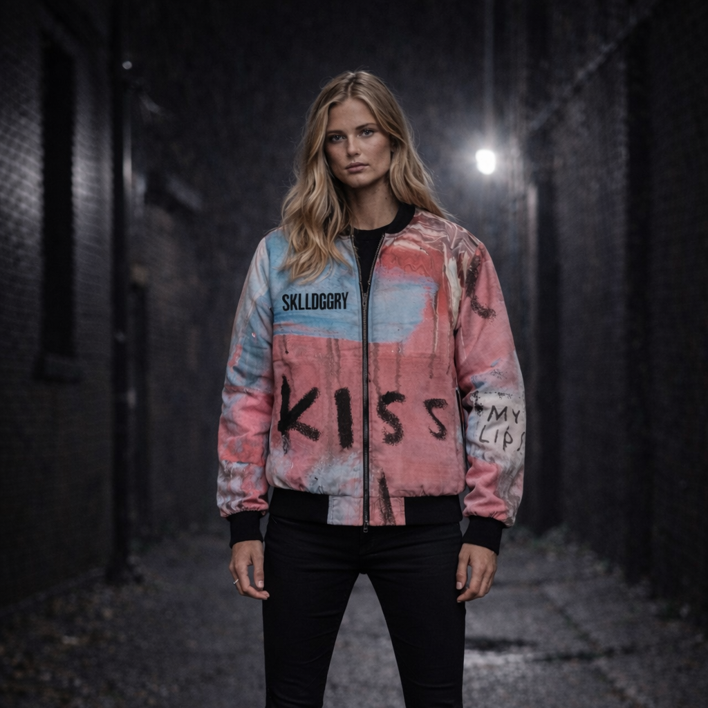 Kiss My Lips - Curated Bomber Jacket